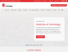 Tablet Screenshot of jainology.org